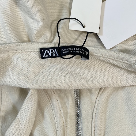 ZARA white/cream small crop top - bustier/corset - Picture 3 of 5